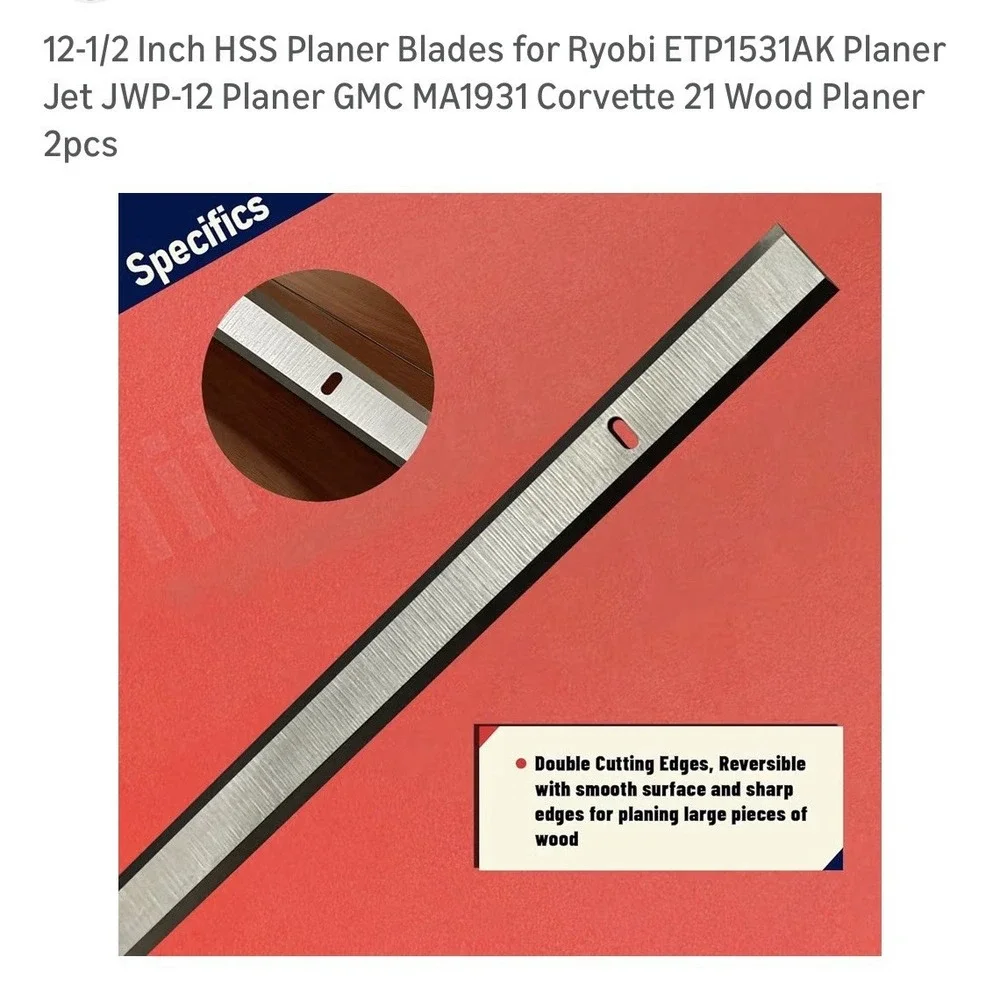 12 1/Inch Planer Blades for Vevor‎ 13